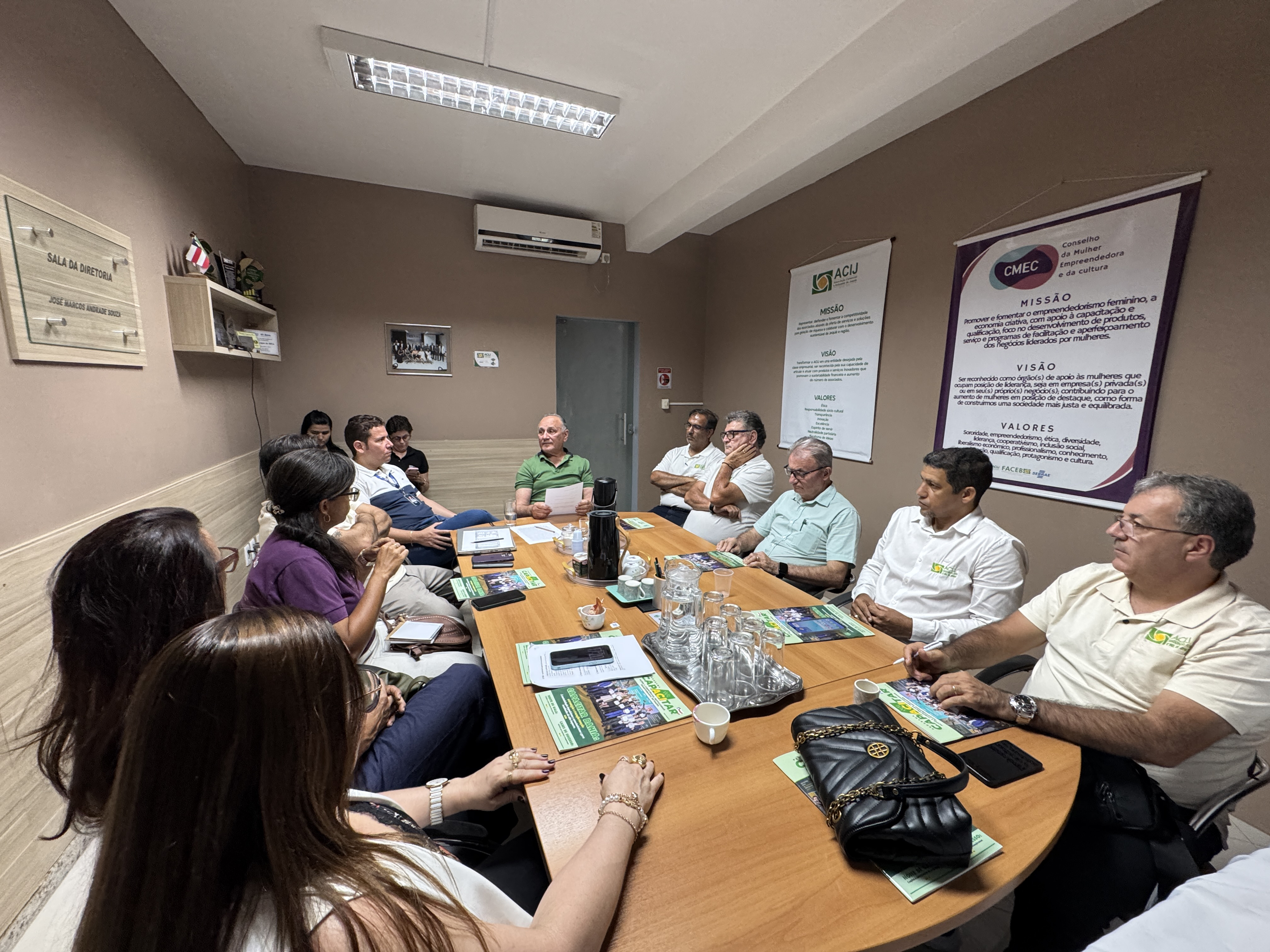 Reunião de sua Diretoria